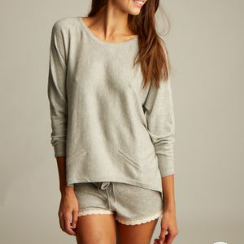 Lemon Cashmere Blend Sweater in Ivory